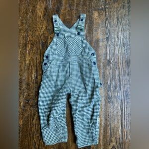 Vintage Rainbow Tag Gymboree Flannel Overalls 12 -18m